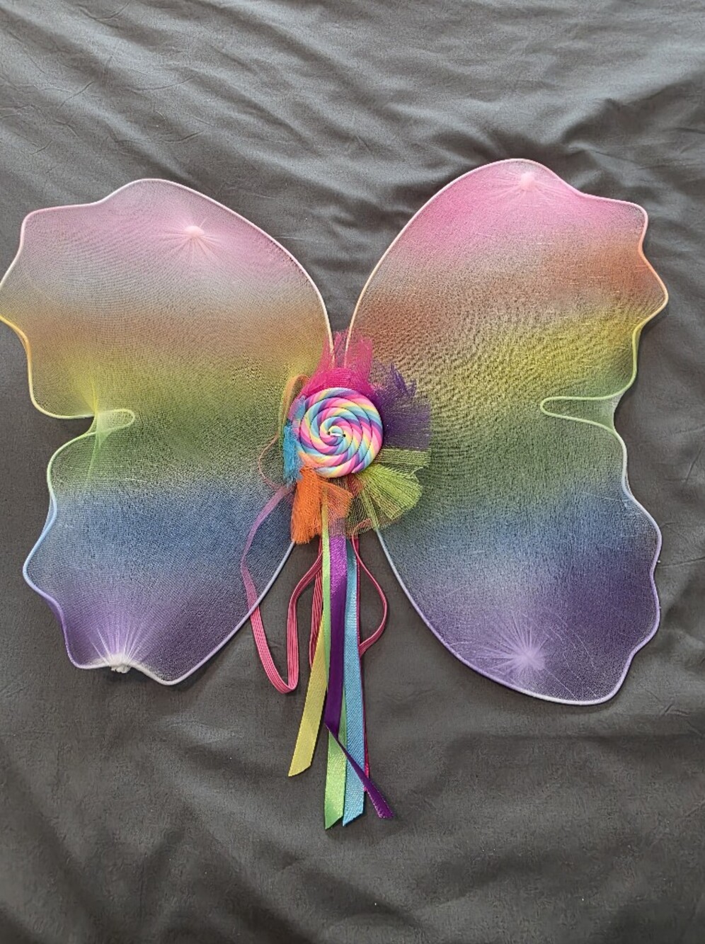Spirit Halloween Rainbow Fairy Costume Toddler Girls Size 3T-4T Complete Set - Picture 7 of 8
